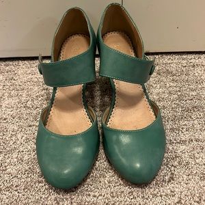 Teal shoes